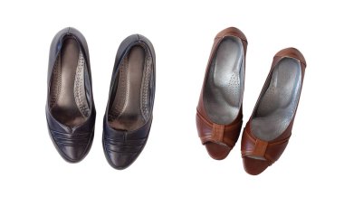 kadın ayakkabısı beyaz arka plan üzerinde. (kırpma yolu) 