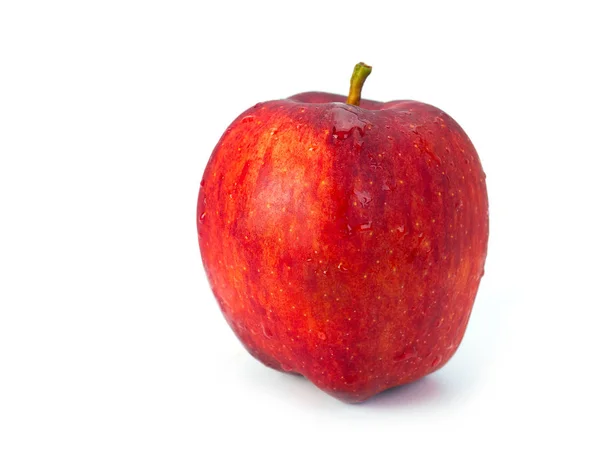 Červené jablko ovoce na bílém pozadí. — Stock fotografie