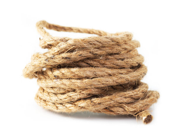 Long rough brown rope.