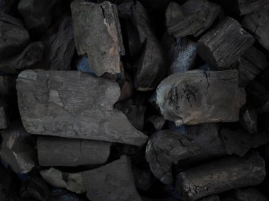 arka plan için ham siyah kömür.