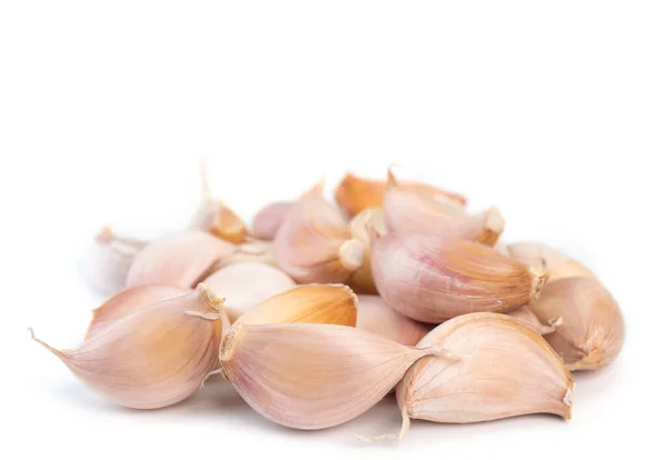 Aglio Fresco Isolato Fondo Bianco Alimenti Salutari — Foto Stock