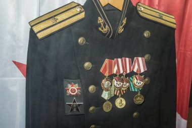  Madalya üzerinde üniforma. Rus Veteran üniforma