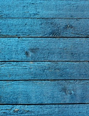 Mavi renkli boyalı eski püskü ahşap arka plan panoları