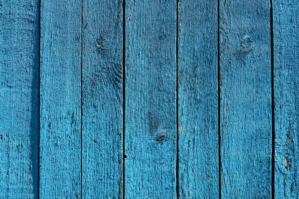 Blau Lackierte Alte Schäbige Holzbretter Hintergrund — Stockfoto