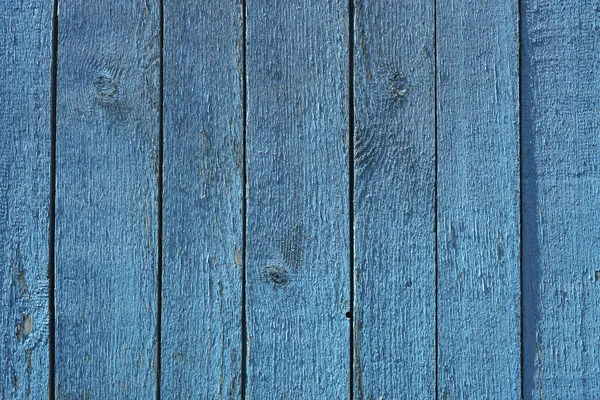 青い色を描いた古いぼろぼろ板背景 — ストック写真