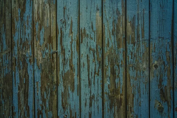 Blu Colorato Dipinto Vecchio Shabby Tavole Legno Sfondo — Foto Stock