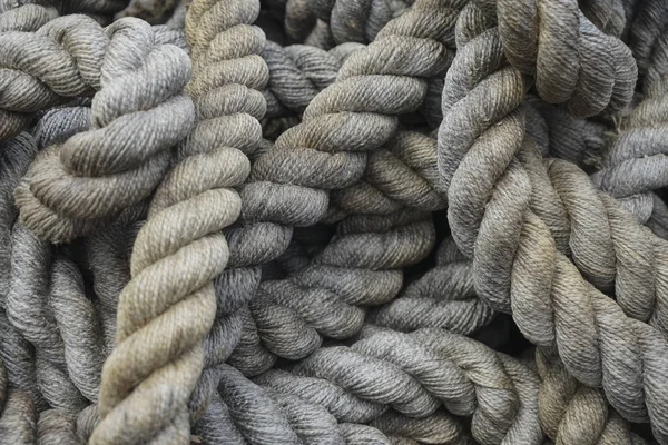 レトロ ヴィンテージ 高齢もつれたロープ — ストック写真