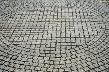 Eski parke taşlarının dokusu. Şehir sokak.