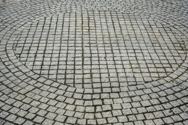Eski parke taşlarının dokusu. Şehir sokak.