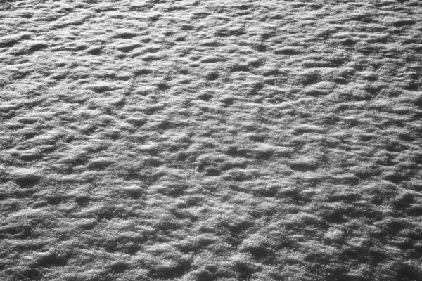 Fresh snow on field.  The texture of the snow field