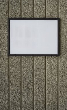 antik taş duvar arka plan üzerinde boş ahşap çerçeve