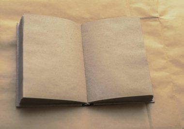 Boş Craft doku sayfaları ile açık Notebook. 