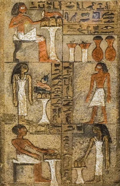 Egyptian hieroglyphs background. reliefs with workers in Egypt — Stock Image Egyptian Hieroglyphs Background Reliefs Workers Egypt Stock Picture