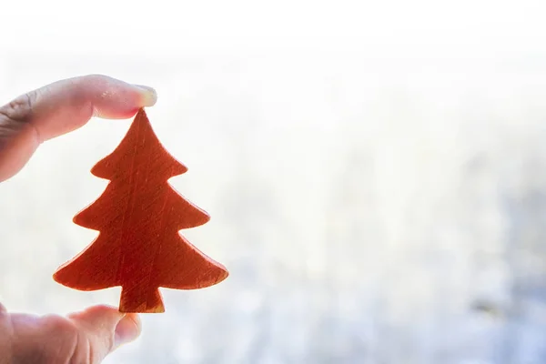 크리스마스 나무의 그림을 비문에 복사본 — 스톡 사진
