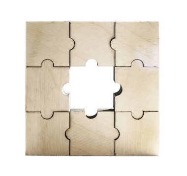 bulmaca küp. iş organizasyon başlangıç kavramı. Merkezi eksik bölümü