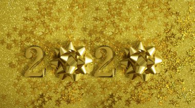 Altın görüntü lüks metin 2020. Yeni Yılınız Kutlu Olsun. 