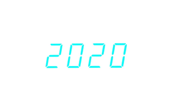 스크린에 2020 번호의 — 스톡 사진