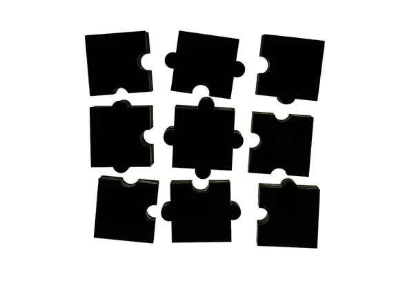 Jigsaw Puzzles Isolated White Background — Stock Photo, Image