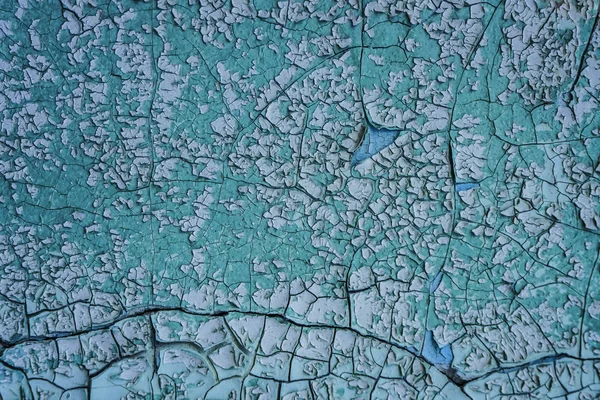 Blau Gesprungene Betonwand Vorgeschichte — Stockfoto