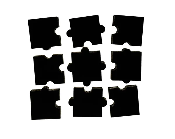 Puzzle Isolé Sur Fond Blanc — Photo