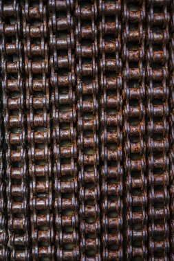 eski paslı zincir arka plan, yakın 