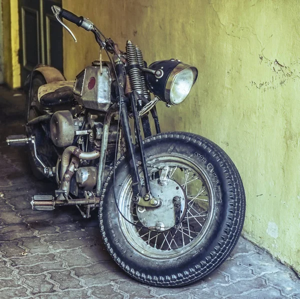 Tallinn Estonia Julio 2018 Bicicleta Personalizada Gris Reconstruida Motocicleta — Foto de Stock