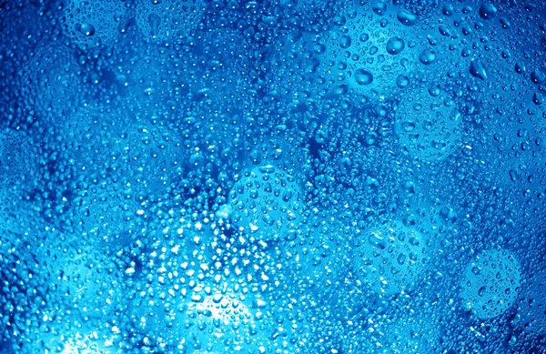 Water Drops Window Glass Close — Stock Photo, Image