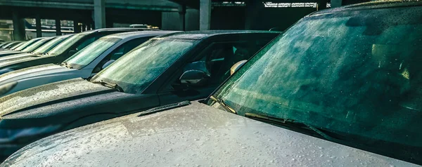 Carros Luxo Para Venda Inventário Concessionário Automóveis — Fotografia de Stock