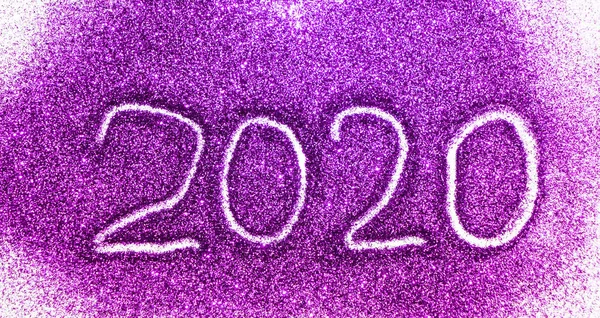 番号2020白い紙の背景に孤立したハッピーニューイヤー ハッピーニューイヤーカード メリークリスマスバナー — ストック写真