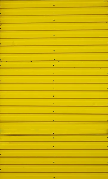 Σιδερένια Πύλη Παλιό Κίτρινο Χρώμα Ψευδαργύρου Υφή Φόντο Του Κίτρινου — Φωτογραφία Αρχείου