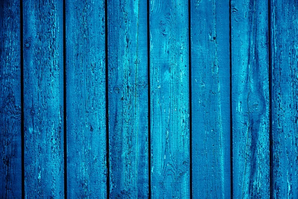 Blauwe Houten Achtergrond Planken Textuur — Stockfoto
