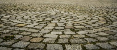 dairesel tuğla desen arka plan dokusu. 