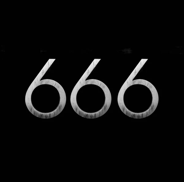 Numer Domu 666 666 Liczba Bestii — Zdjęcie stockowe