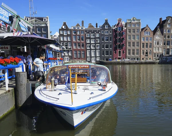 Άμστερνταμ Βόρεια Ολλανδία Ολλανδία Ιουλίου 2019 Κλασικά Σπίτια Του Άμστερνταμ — Φωτογραφία Αρχείου