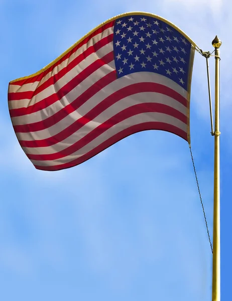 Bandiera Americana Appesa Edificio Alessandria Virginia — Foto Stock