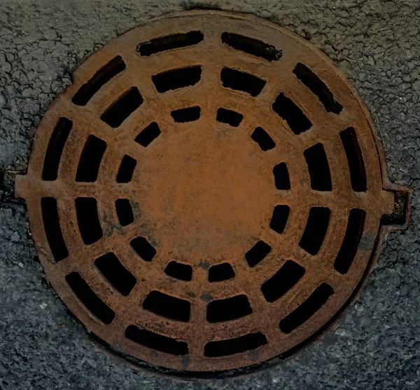 Metal Grating Drainage System Stock Picture