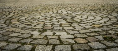 dairesel tuğla desen arka plan dokusu. 