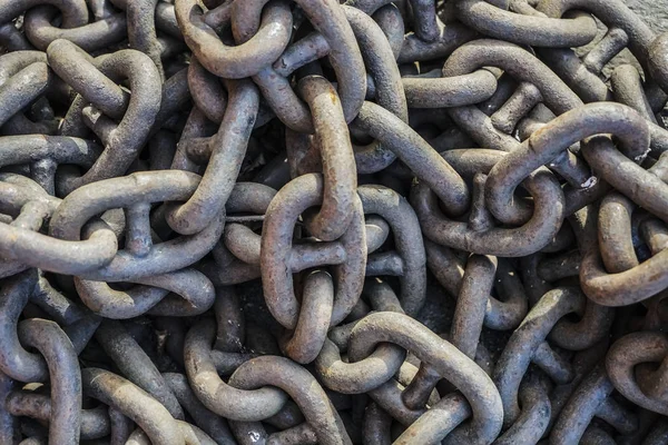 Rusty Old Metal Chains Background — Stock Photo, Image