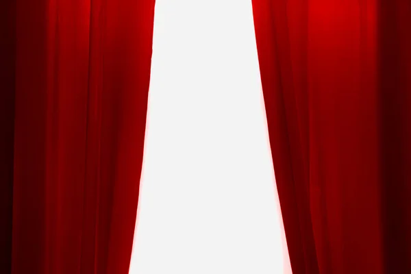 Red Curtains White Background Red Drop Curtain White Empty Copy — Stock Photo, Image