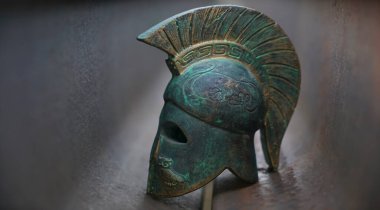 Antik Yunan savaşçısı miğferi. Roma Lejyoneri. 