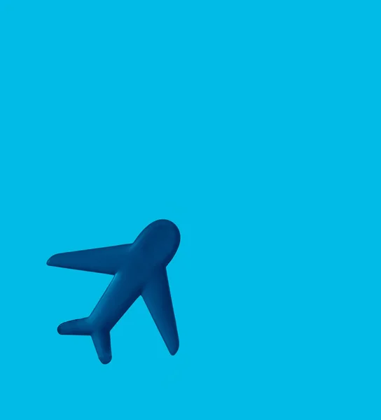Samolot Latać Zachód Słońca Tle Nieba Samolot Zabawkowy Symbol Podróży — Zdjęcie stockowe