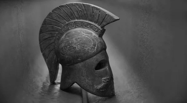 Шолом Стародавнього Грецького Воїна Римський Легіон — стокове фото