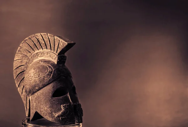 Helmet Ancient Warrior Studio — Stock Photo, Image