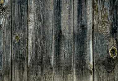 Dikey çizgili tahta paneller. Yaşlanmış ve köhne hava şartlarında dövülmüş odun. Metin için alanı olan doğal doku ve ahşap arkaplan