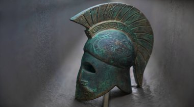 Antik Yunan savaşçısı miğferi. Roma Lejyoneri. 