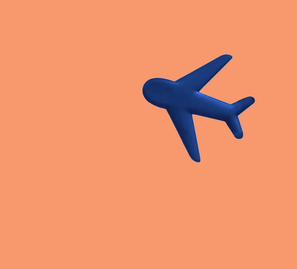 Samolot Latać Zachód Słońca Tle Nieba Samolot Zabawki Symbol Podróży — Zdjęcie stockowe