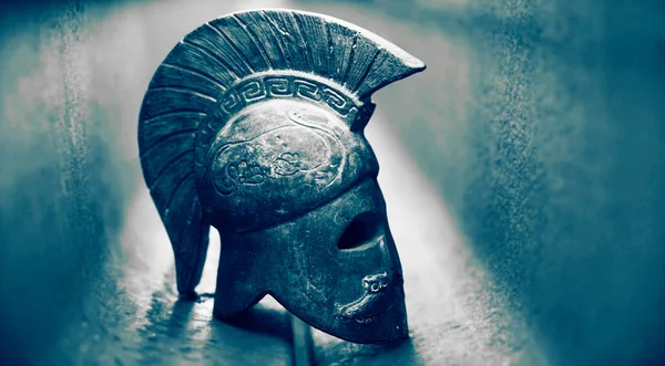 Hełm Starożytnego Greckiego Wojownika Legionista Rzymski — Zdjęcie stockowe
