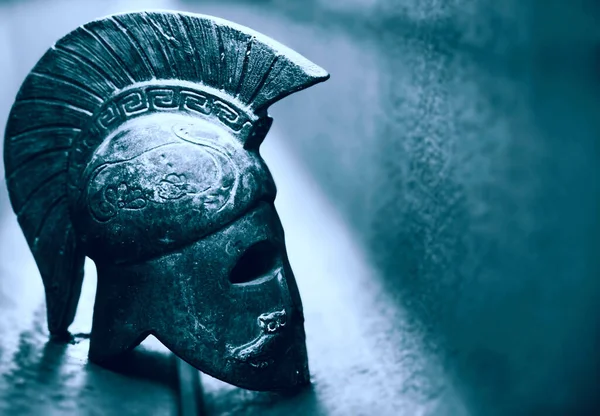 古代ギリシャの戦士の兜だ ローマ軍団 — ストック写真