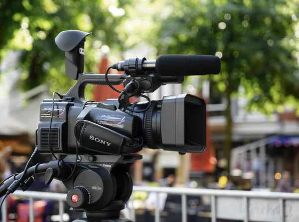 Haag Países Baixos Julho 2019 Sony Câmera Dispara Uma História — Fotografia de Stock