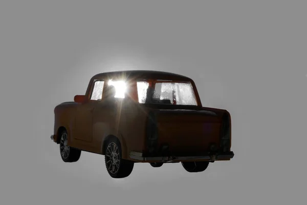 Model Van Taxiauto Achteraanzicht — Stockfoto